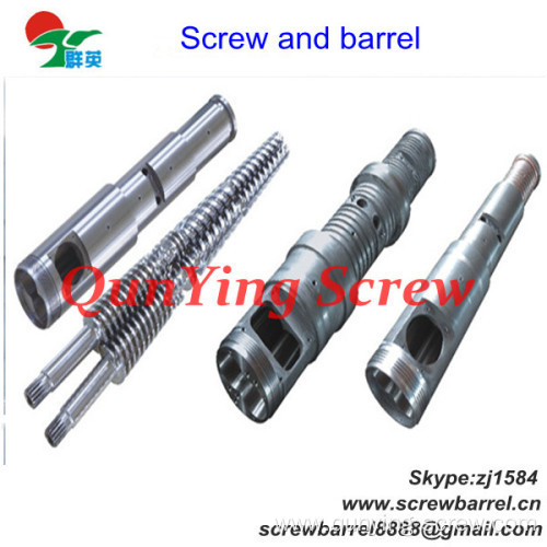 Double Barrel Conical Screw For Extruder Machine 